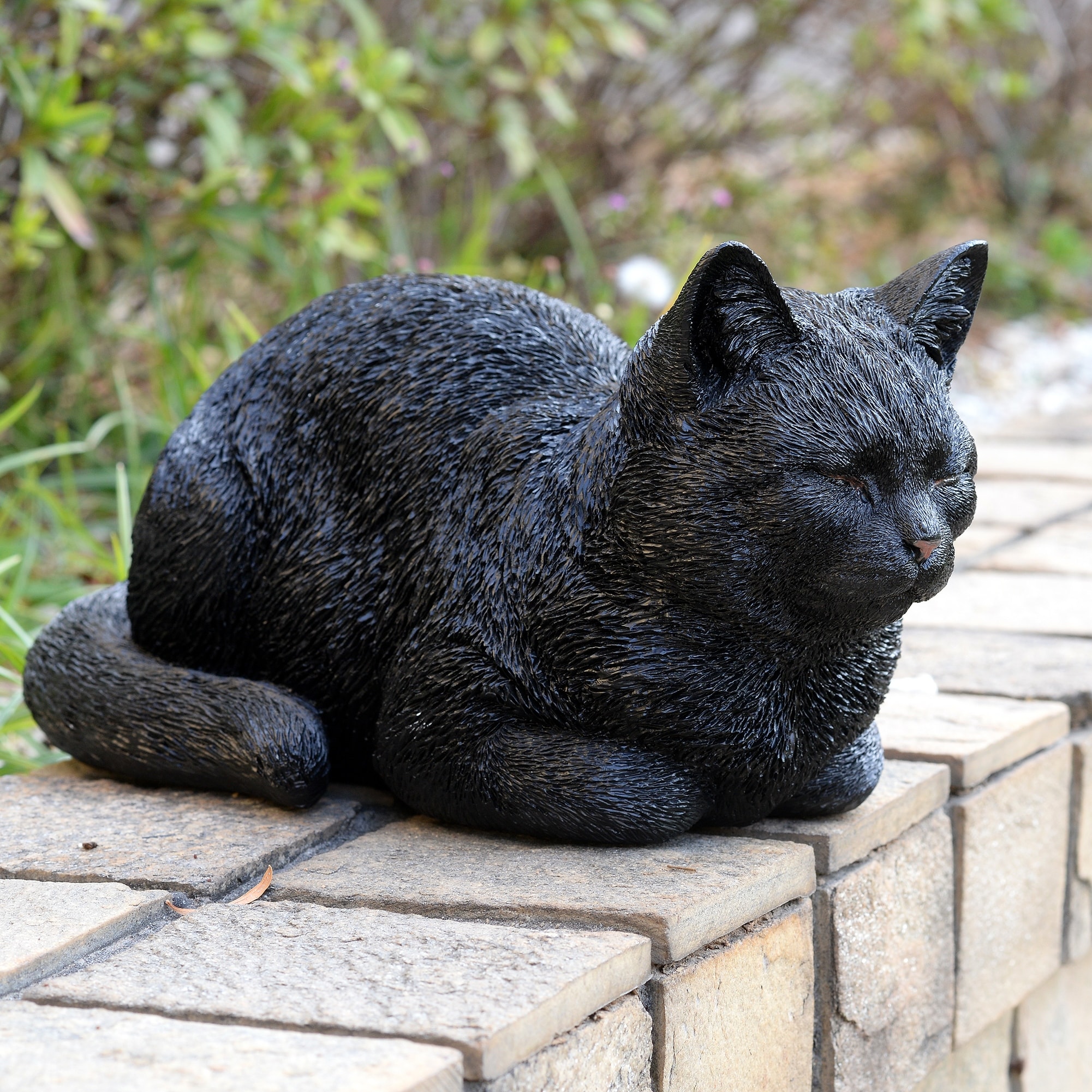 Hi-Line Resting Black Tabby Cat