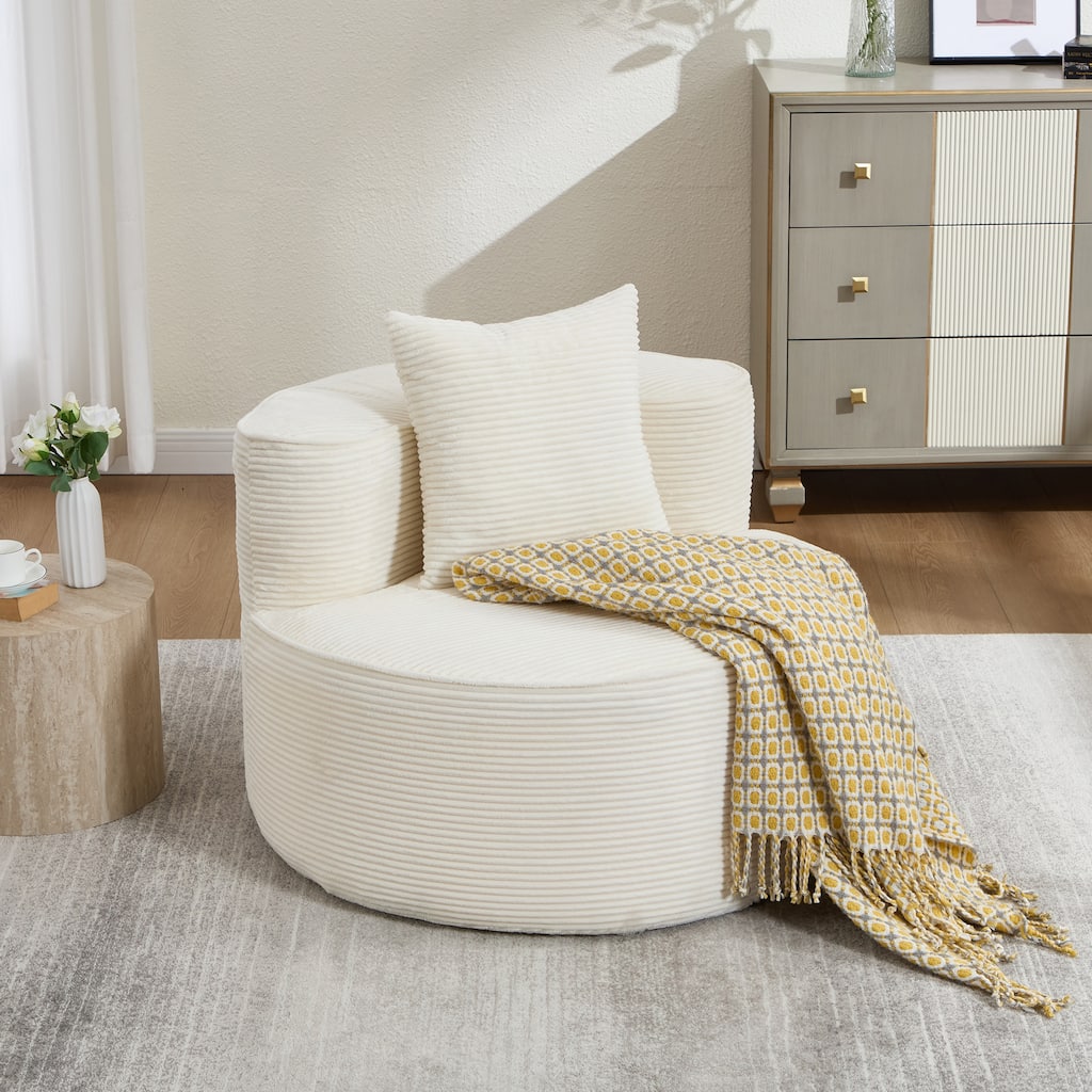 Plush Lounger Soft Sofa No Assembly Required