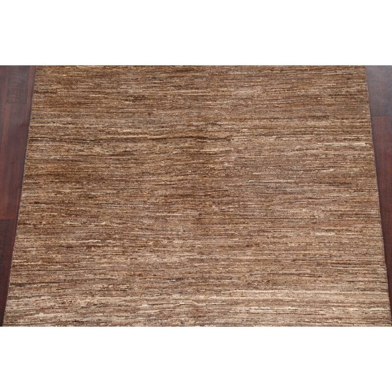 Brown Gabbeh Kashkoli Oriental Area Rug Wool Hand-knotted Foyer Carpet - 4'7" x 6'7"