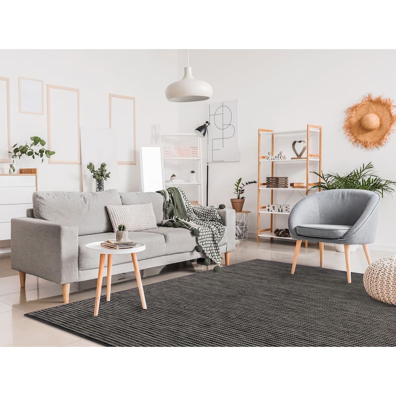 Liora Manne Carmel Textured Striped Indoor/ Outdoor Area Rug