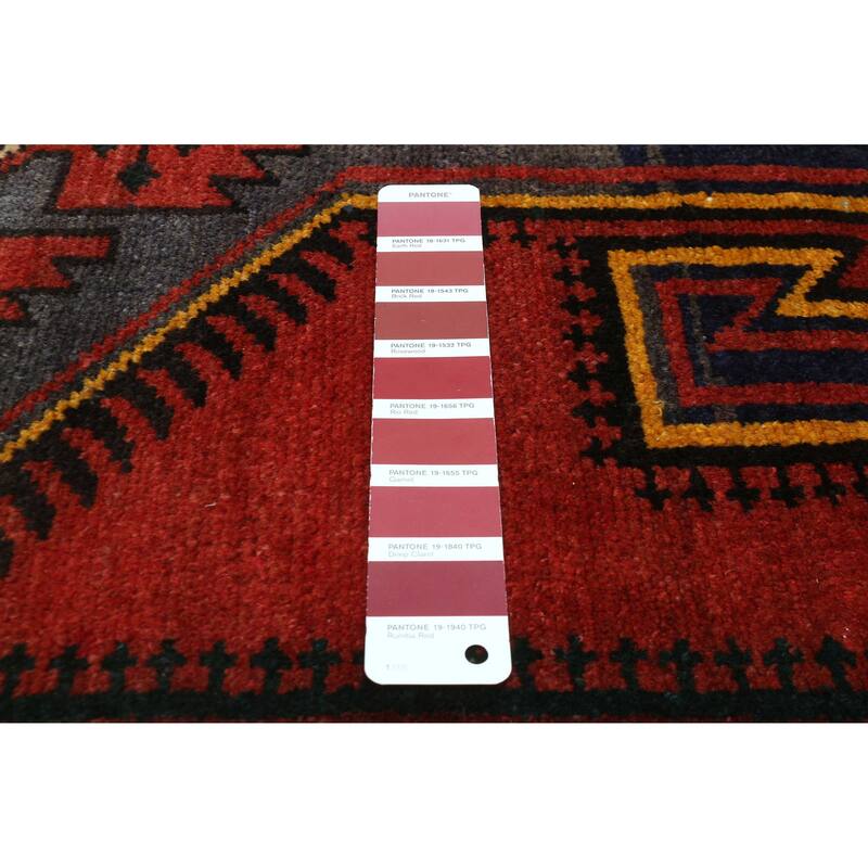 ECARPETGALLERY Hand-knotted Konya Anatolian Red Wool Rug - 4'1 x 8'2