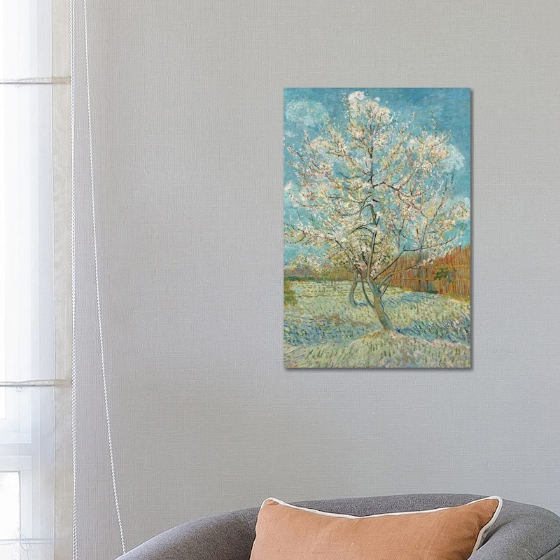 iCanvas "The Pink Peach Tree, 1888" by Vincent van Gogh Canvas Print - 26x18x1.5