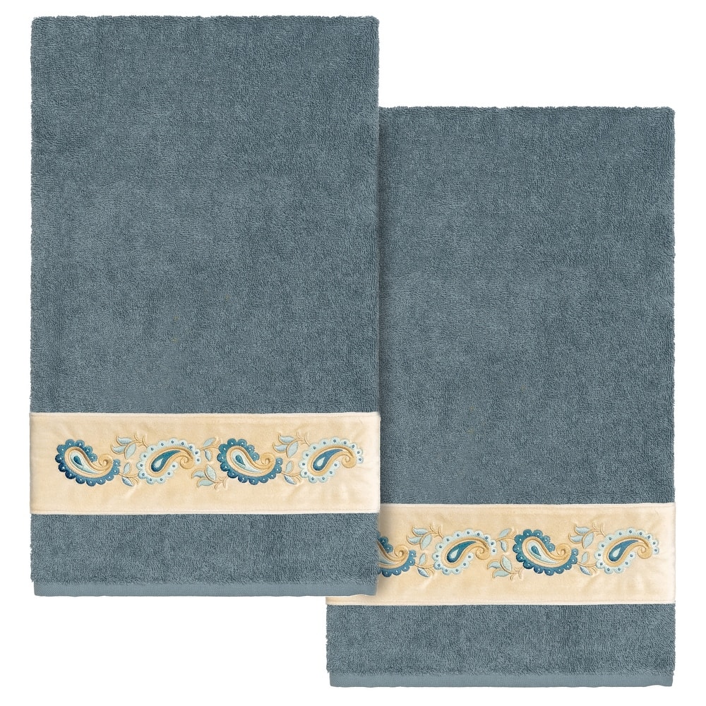 Authentic Hotel and Spa Turkish Cotton Mackenzie 2PC Bath Towel Set