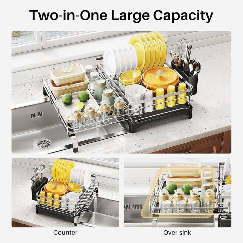 Dish Drying Rack - Extendable Dish Rack