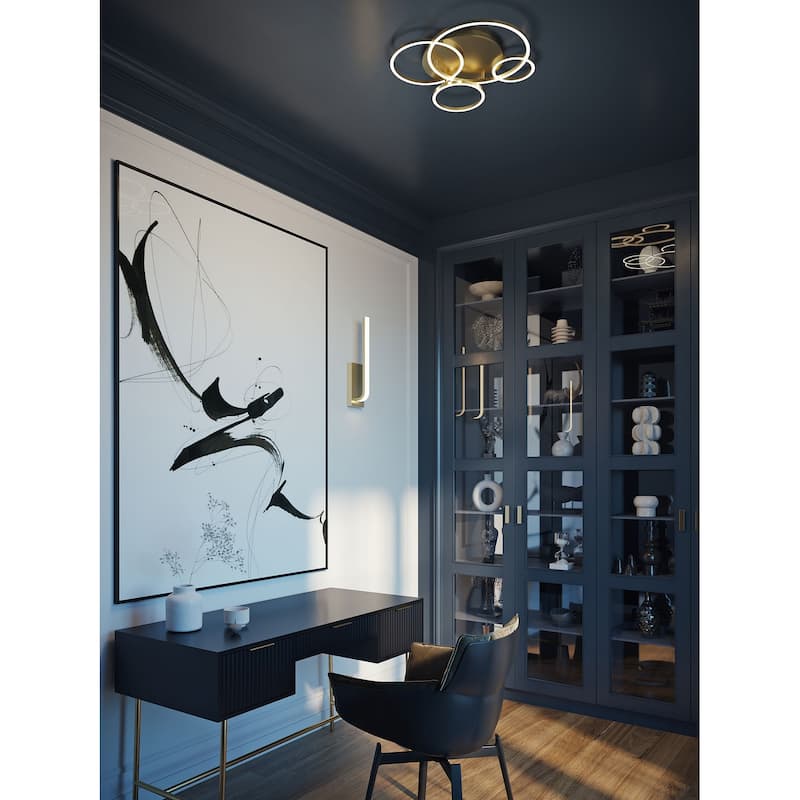AFX ORBF24LAJD1 Orbit 24" Wide LED Semi-Flush Ceiling Fixture