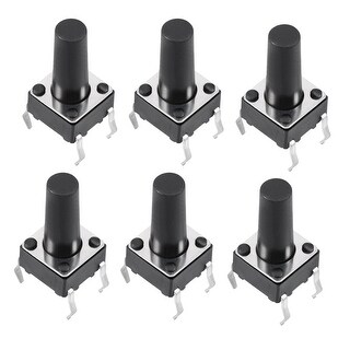 4 Pin Click Base Panel Momentary 4-Pin PCB DIP Tactile Tact Push Button Switch 10PCS - 0 ...