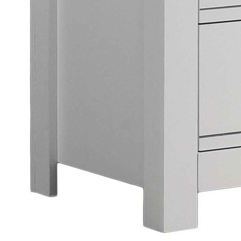 Wide 6-Drawer Crisp White Dresser with Black Handles, Smooth Glide Drawers, and Clean Modern Bedroom Design