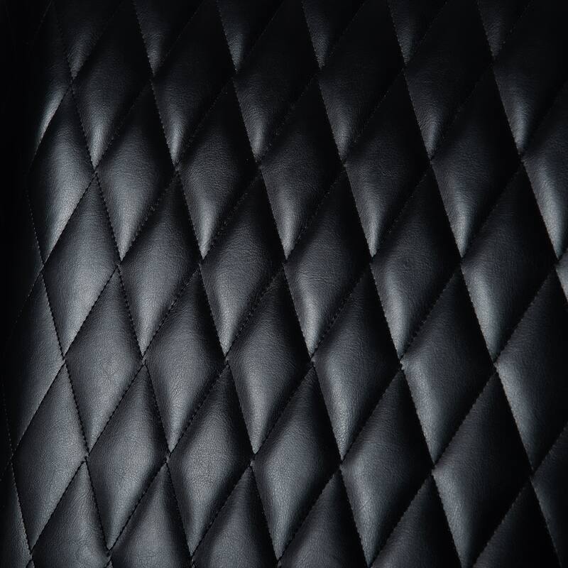 Black 23.03" High Back Accent Chair with Solid Frame