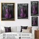 preview thumbnail 4 of 12, Designart "Purple Black Cello Music Instrument" Music Framed Wall Art - Traditional Wall Decor Art Purple Wall Art Print