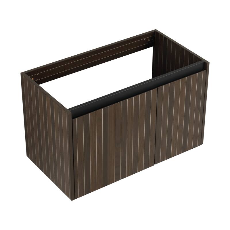 30 Inch Bathroom Cabinet With Sink,Soft Close Doors,Float Mounting Design, For Small Bathroom