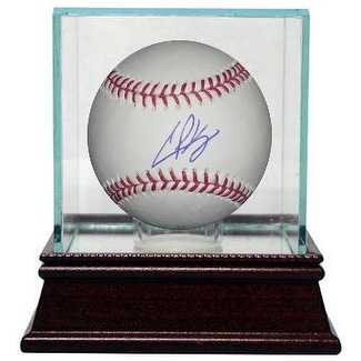 Casey Kelly signed Official Major League Baseball w Glass Case MLB Hologram Atlanta Braves