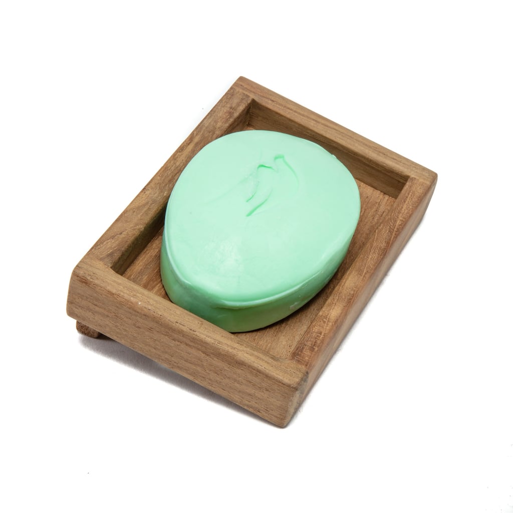 Traditional Solid Teak Wall Mount Soap Dish - 1.56" 4.75" X 3.25"