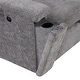 preview thumbnail 52 of 58, L Shaped Polyester Sectional Sofa with USB Ports and Cup Holders