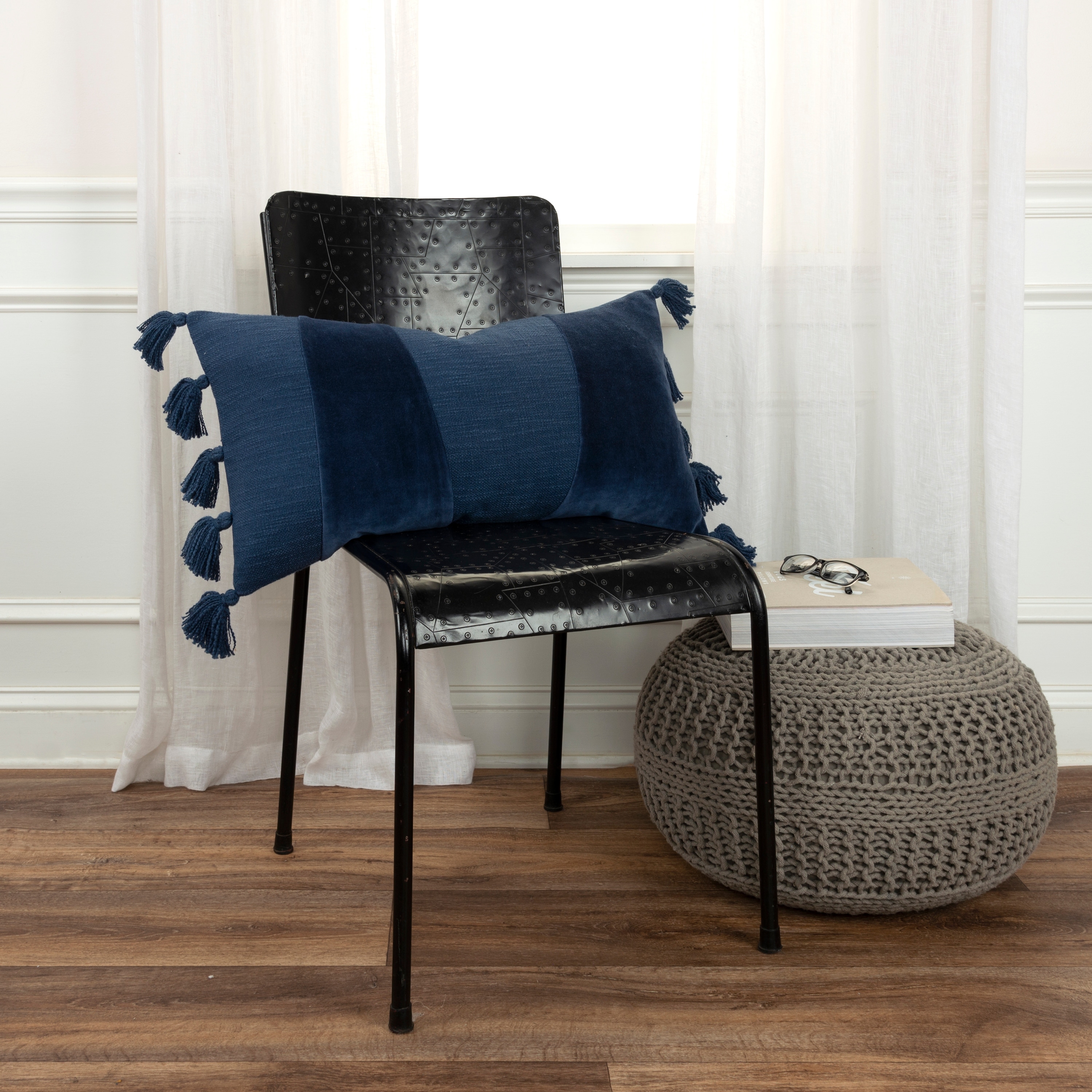 Rizzy home geometric throw pillow top