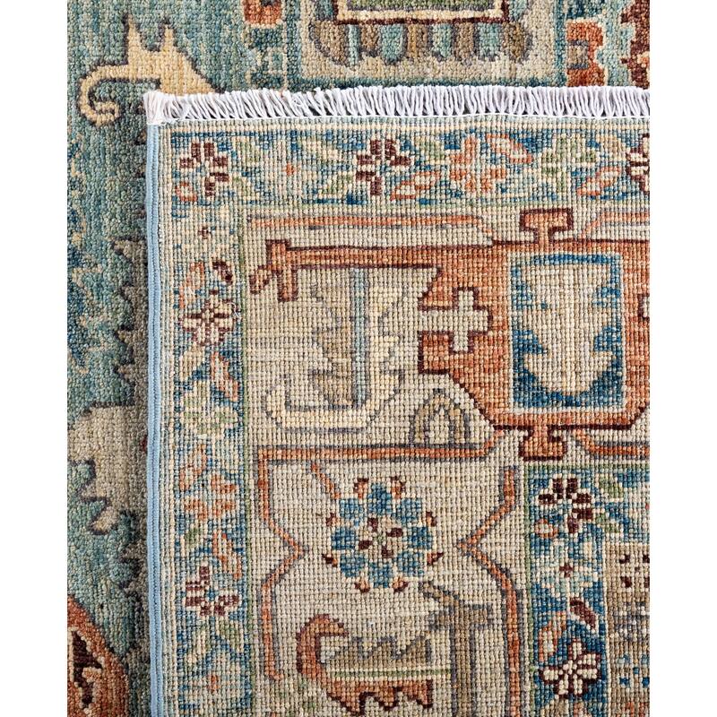 Serapi One-of-a-Kind Hand-Knotted Area Rug - Green - 8' 0" x 9' 9"