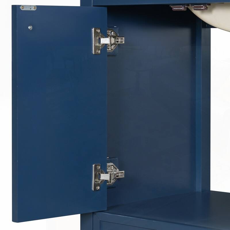 Bathroom Vanity with Sink and Bathroom Cabinet with Soft-Closing Door