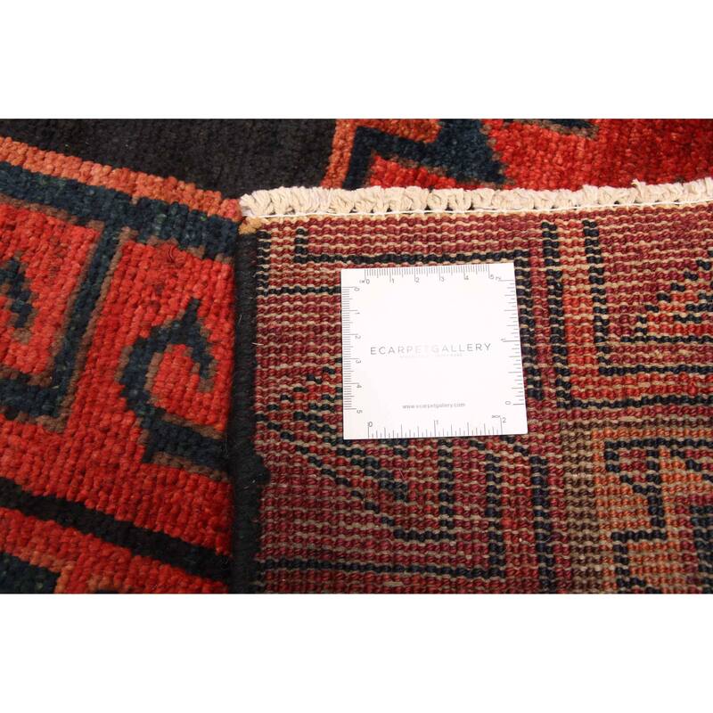 ECARPETGALLERY Hand-knotted Melis Vintage Red Wool Rug - 4'3 x 6'9