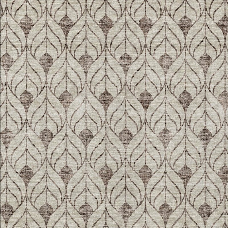 HomeRoots Geometric Transitional Rectangle Outdoor Rug