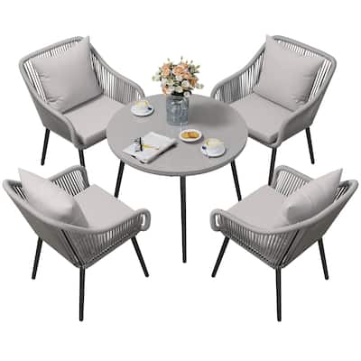 5-Piece Patio Dining Table Set