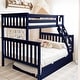 preview thumbnail 51 of 63, Max and Lily Twin over Full Bunk Bed with Trundle Bed