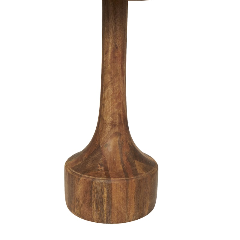 Mango Wood Handmade Side End Accent Table with Elevated Bases - Set of 3 Brown - Roche River Decor