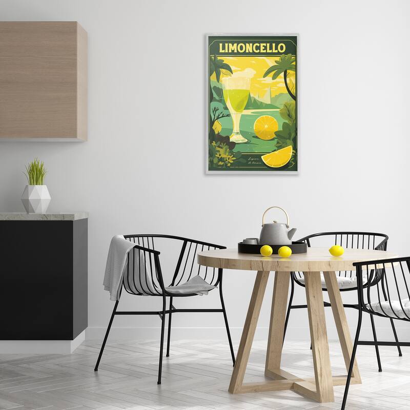 Stupell Lemon Cocktail in Tropical Scene Framed Giclee Art Design By Andreas Magnusson