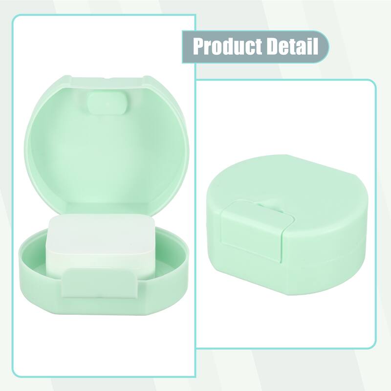 Portable Soap Dish Box Soap Bar Holder for Travel Camping with Cover