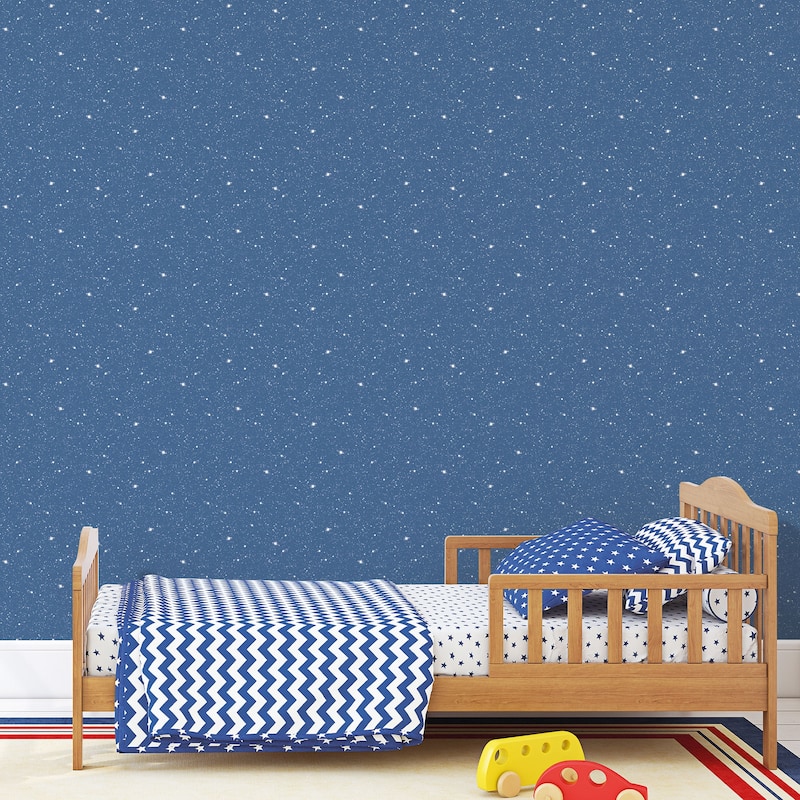 Galerie Wallcoverings Tiny Tots 2 Space Galaxy Non-woven Glittery Wallpaper Roll