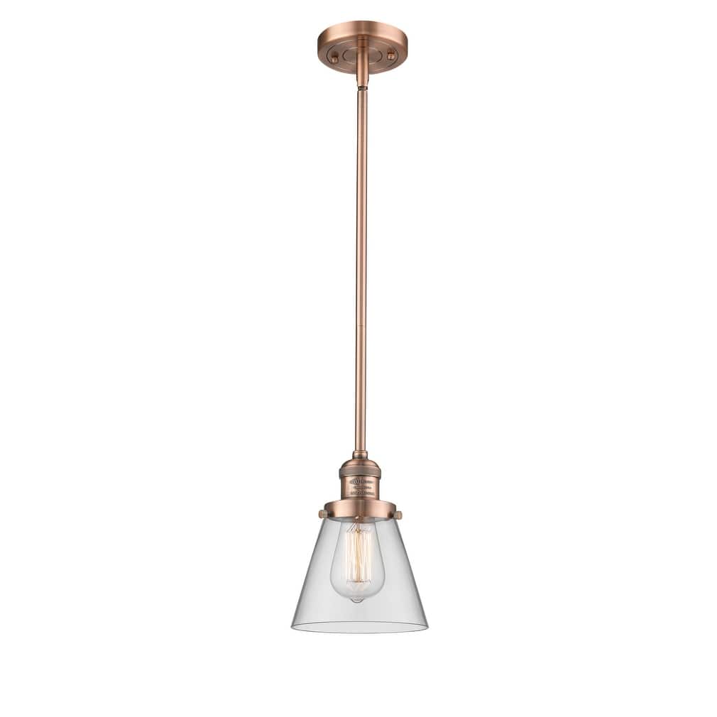 Innovations Lighting Small Cone Single Light 6" Wide Mini Pendant with