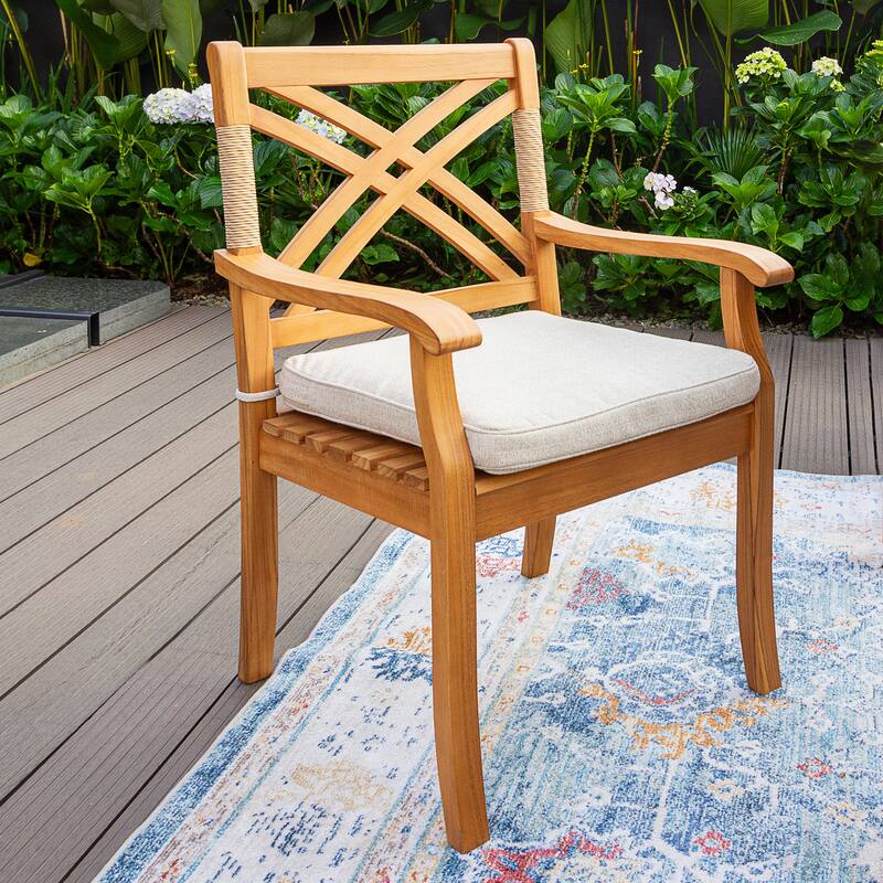 Cambridge Casual Carmel Teak 4-Piece Outdoor Dining Set