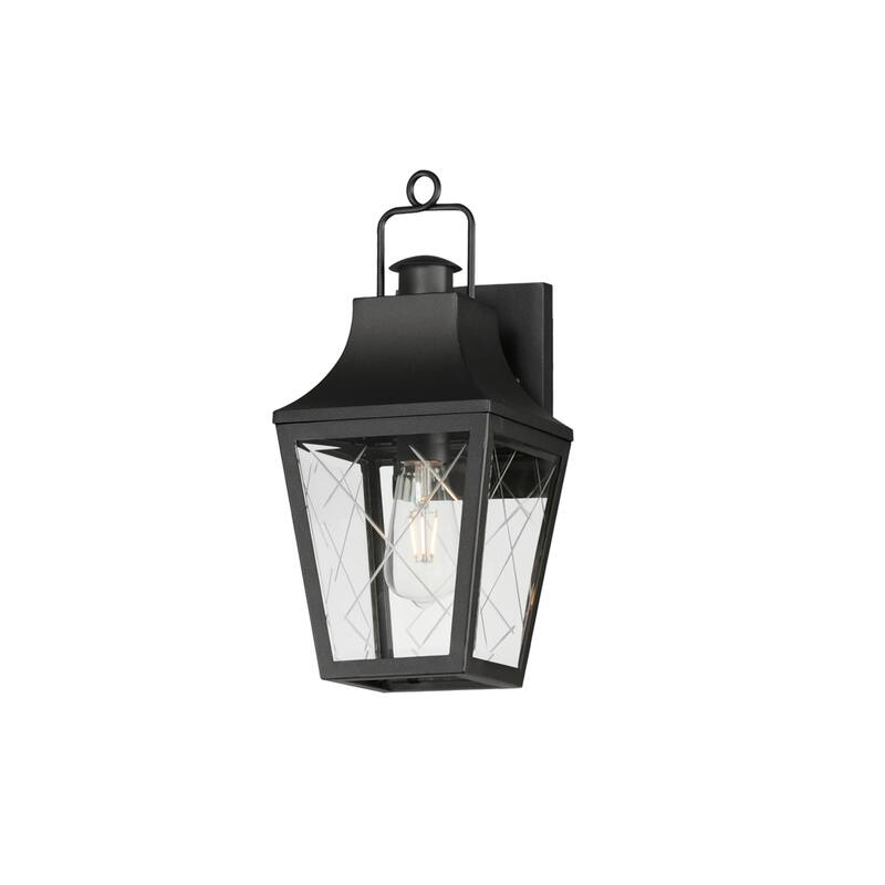 Maxim 30361 Storybook 15" Tall Outdoor Wall Sconce - Black