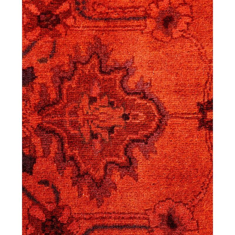 Overdyed One-of-a-Kind Hand-Knotted Area Rug - Pink - 2' 7" x 4' 3"