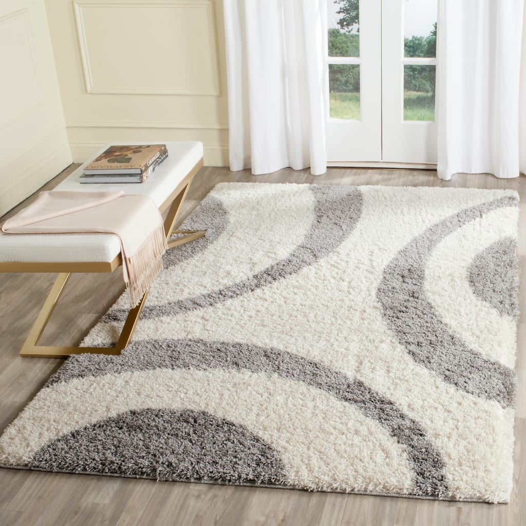 SAFAVIEH Portofino Shag Sunna Modern 2-inch Thick Rug