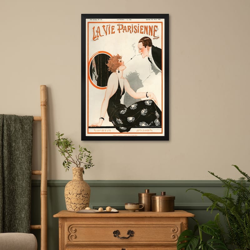 1921 La Vie Parisienne Magazine Cover Premium Framed Poster by The Advertising Archives