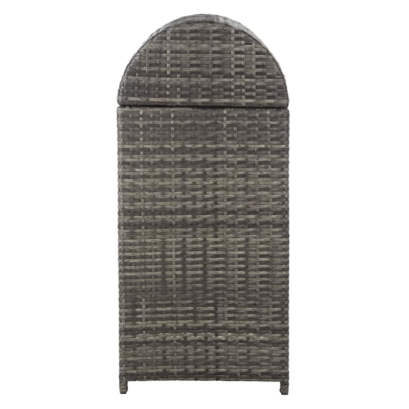 SAFAVIEH Outdoor Mazeli Trash Bin (Fully Assembled)
