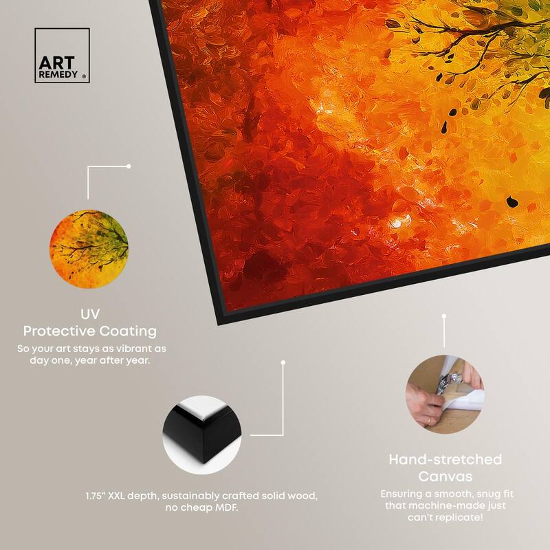 Fire and Ice Tree I Canvas by Art Remedy