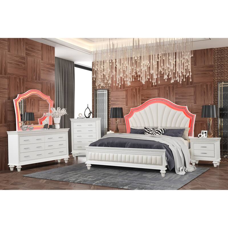 Rosie Bedroom Set with LED lighting