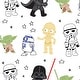 preview thumbnail 5 of 3, Lambs & Ivy Star Wars Classic Fitted Crib/Toddler Sheet - Yoda/Darth Vader - Crib