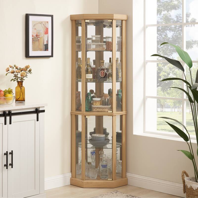 Corner Treasure Display Cabinet