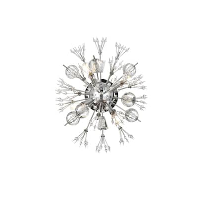 Victor 19 inch Crystal Starburst Wall Sconce - N/A