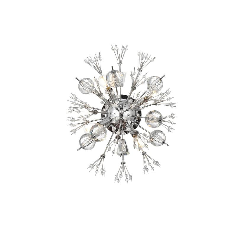 Victor 19 inch Crystal Starburst Wall Sconce - N/A