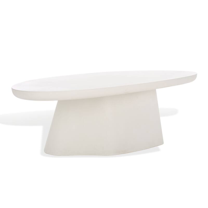 SAFAVIEH Couture Jasbriella Concrete Coffee Table - 51"W x 28"D x 16"H