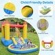 preview thumbnail 9 of 8, Gymax Inflatable Bounce House Kids Water Park Wet Dry w/ Splash Pool