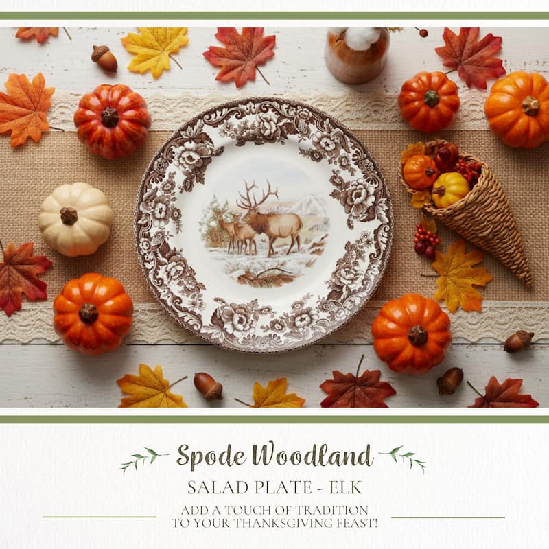 Spode Woodland Assorted Animals Salad Plate