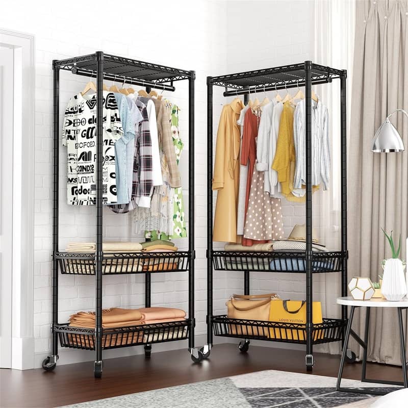 Adjustable Wire Shelving Clothing Racks