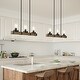preview thumbnail 13 of 17, Modern Farmhouse Rustic Wood Chandelier Glass Island Lights for Dining Room