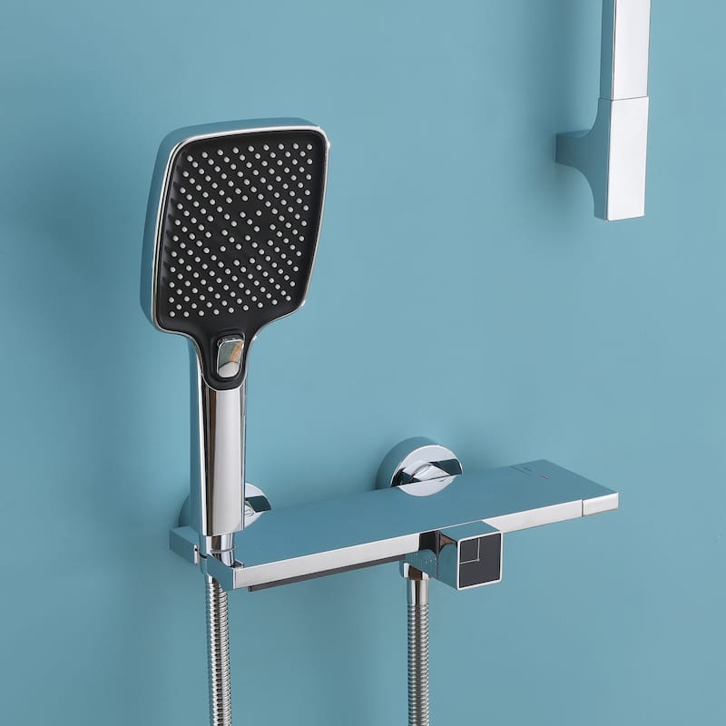 White Bathtub Faucet Shower Faucets System
