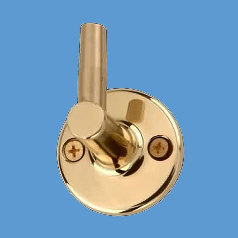 Handheld Shower Bright Brass Wall Bracket 2D x 1 3/8 Proj Renovators Supply
