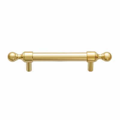 Utopia Alley Vaduz Pull Handle - Polished Gold Cabinet Drop Pull Handles, 3.75" Center to Center
