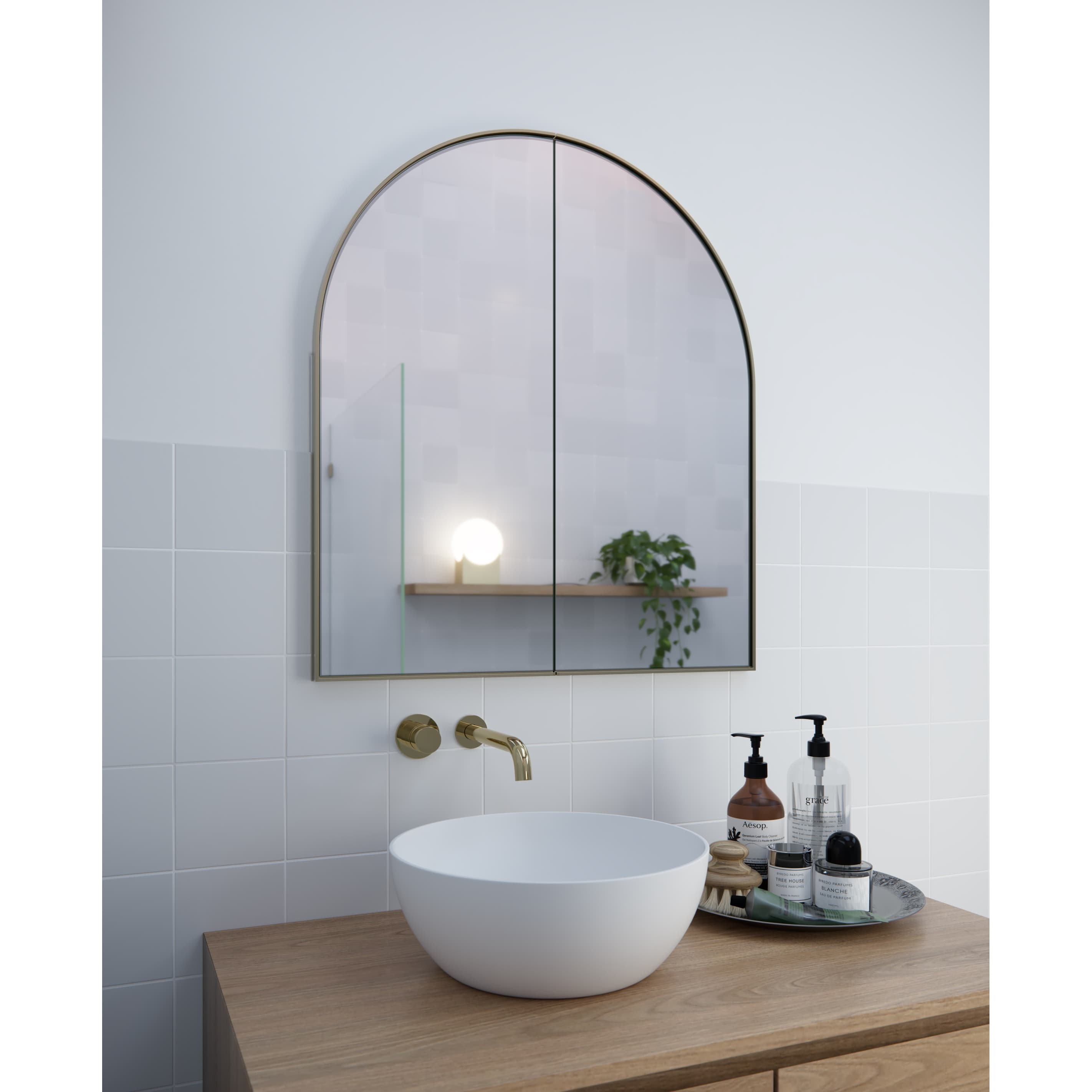 Stainless Steel Arch Medicine Cabinet